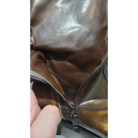 Lumiani Specoale Italy Womens Polished Leather Boots Brown Sz.EU-38 US-7 - Picture 11 of 11